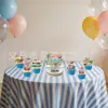 Banner de Fiesta de Cumpleaños para Cachorro Surfeador de Verano Transfronterizo, Guirnalda de Estilo Juguetón, Decoraciones Colgantes en Espiral, Adornos para Pastel y Arreglos de Mesa