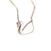 Guan Yu Diamante Natural Sudafricano Acero de Titanio Colgante Collar de Cisne Fábrica de Joyería Venta al por Mayor Dropshipping S2071313