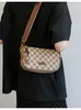 Bolso para Mujer 2026 Nuevo Vintage Versátil Bolso Cruzado de Cuadros Bolso de Mano de Lujo Ligero Almacenamiento Bolso de Hombro con Letra Patrón de Cuadros