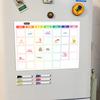 CT807 Imán Magnético Transfronterizo para Refrigerador Imán Suave Magnético Pluma Borrable Plan Mensual Plan Semanal Pizarra de Notas con Adhesivo Magnético Libre de Adhesivo