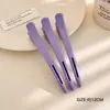 Presilhas de cabelo coloridas e sem costura com um design sofisticado e elegante, perfeitas para penteados laterais, ideais para uso em salões de beleza e adequadas para prender franjas ou como presilhas de bico de pato.