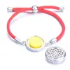 Cuerda Roja Moda Sencilla Difusor de Aceites Esenciales Aromaterapia Caja Pequeña Pulsera Redonda Accesorios de Joyería Caja de Fragancia Decoraciones