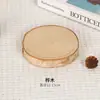 Chip de madera transfronterizo chip de madera material de pintura a mano para bricolaje decoración de jardín de infantes hecha a mano tablero redondo de chip de madera con anillo anual de pino