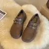 Zapatos Birkenstock de gamuza con hebilla y empalme para mujer 2026 Otoño/Invierno nueva llegada felpa cálida suela gruesa que aumenta la altura casual zapatos de algodón