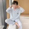 Conjunto de cárdigan de algodón nube de manga larga para adolescentes, primavera y otoño, para niños medianos y mayores, escuela secundaria, casual, elegante, ropa para el hogar