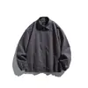 Ropa Vintage Yidao Otoño 2026 Nuevo Estilo Japonés Retro Sencilla de Corte Holgado Chaqueta Harrington con Puños Bordados para Hombre