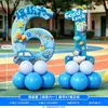 Decoración de Atmósfera Temática del Día del Niño Número 61 de Dibujos Animados Tablero de KT Fondo de Parque Infantil Soporte para Foto de Check-In Montaje