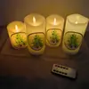 Controle Remoto LED Eletrônico Vela Simulada Luz Decoração de Natal Atmosfera de Casa Ornamento de Vela