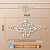 Tira de Borda para Parede de Fundo de TV com Flor de Canto Francês em Linha de PU Imitação de Gesso Tira Decorativa Teto Estilo Europeu Americano
