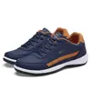 Tênis Esportivos Transfronteiriços, Tênis de Corrida, Sapatos Masculinos Aliexpress, Site Independente, Sapatos de Couro Tamanho Grande, Modelos Outono e Inverno com Solado Plano, Dropshipping