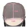 Peluca Bob Rizada Yaki Estilo Europeo y Americano P4/27 Peluca Frontal con Encaje Peluca de Cabello Humano Real
