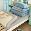 Juego de ropa de cama individual de tres piezas para dormitorio universitario de algodón, completo con edredón, relleno de edredón, funda de edredón de algodón puro y juego de sábanas de seis piezas