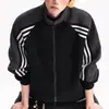 Jaqueta suéter cardigan moderna estilo americano para homens e mulheres, jaqueta baseball esportiva vintage de corte solto para casais para primavera e outono