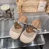 Pantuflas Cerradas de Suela Gruesa Estilo Coreano para Mujer con Diseño de Lunares, Nudo Retorcido Versátiles Populares Zapatos Estilo Birkenstock, Nuevo Modelo Verano 2026