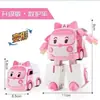 Juguete Robot Jefe de Policía Camión de Bomberos Juguete para Niños Coche Transformable Set Polly Coche de Policía Roy Fuego