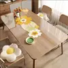 Protetor de Mesa de Vidro Macio, Espessado, Impermeável, à Prova de Óleo, Resistente ao Calor, Lavável, Toalha de Mesa de PVC, Placa de Cristal Cortável, Protetor de Mesa de Jantar Transparente
