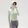 Ropa de Protección Solar de Seda de Hielo Estilo Europeo y Americano Transfronterizo para Mujer, Chaqueta Deportiva de Verano con Capucha Ajustada para Correr al Aire Libre con Protección UV, Transpirable
