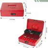 Nova Caixa de Dinheiro com Senha Trancável Caixa de Metal Caixa Pequena Grande Capacidade Mealheiro Doméstico Caixa Anti-Roubo Empurra-Puxa