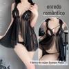 Nova roupa interior sexy para as mulheres perspectiva malha sexy tentação quente pijamas sling aberto paixão pijamas 2061