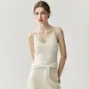 Camisola Fina de Punto de Cachemira sin Costuras de una Sola Pieza para Mujer, Cuello en V, Corte Ajustado, Camiseta Base para Otoño e Invierno 2026