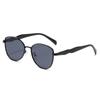 Novos óculos de sol de metal da moda multicoloridos para homens, senso avançado, protetor solar para atividades ao ar livre, óculos de sol olho de gato, fabricantes, atacado