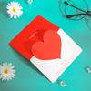 Tarjetas de Felicitación al por Mayor en Stock con Forma de Corazón en Blanco DIY Día de San Valentín Navidad Creativas Agradecimiento Bendición Cumpleaños Tarjetas Pequeñas