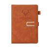 Caderno cabeça de veado fivela U papel florestal couro PU fita fivela terno bloco de notas material de escritório presente terno
