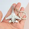Llavero de Avión de Metal Llavero Creativo Colgante de Llave de Caza Pequeño Regalo de Aviación Souvenirs Grabados