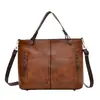 Bolsas para Mulheres 2026 Nova Moda Europeia e Americana Bolsa de Ombro Feminina Bolsa Tote Retrô de Grande Capacidade para Mulheres Bolsa Transversal Simples