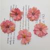 Flores artificiales lisas hechas a mano para manualidades, flor de boda, pared de flores, ramillete, pintura al óleo decorativa, flor estrella, fábrica, venta al por mayor