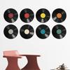 Pegatinas de vinilo para pared, diseño de discos de música, para dormitorio, sala de estar, entrada, decoración del hogar, autoadhesivas, FX-F316