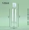 Fábrica de Origem Garrafas Plásticas Transparentes com Tampa Flip-Top Tampa Borboleta de PET Garrafas de Apertar Garrafas Dispenser Cosmético Grandes Quantidades em Estoque