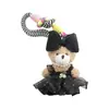 Chaveiro Urso Saia de Gaze Plush Fofo, Chaveiro Boneca Adorável para Carro, Pingente Criativo de Bolsa Laço para Mulheres