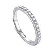 Vibrato Live Simulação em V de Anel de Diamante Moissanite Empilhável com Anel de Diamante de Uma Linha Anel Simples de Ponta Solta para Mulheres