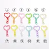 Hebilla Colorida de Aleación en Forma de Corazón con Colgante de Hebilla de Figura de Ocho, Accesorios Hechos a Mano para DIY, Llavero, Accesorios para Bolsos, Adornos Colgantes