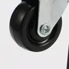 Ruedas al por mayor todo tipo de accesorios móviles para muebles ruedas de 1.5 pulgadas negro cuero negro sólido caucho rodillo universal