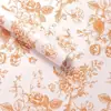 Flor Índigo Retro Chá Preto Impresso Papel Kraft Flor Embalagem de Flor Micro Impermeável Flor DIY Papel de Embalagem de Flor