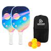 Set de Raquetas de Pickleball Venta Directa de Fábrica para Reuniones Sociales y Actividades de Fitness, Raqueta de Pickleball Ligera y Profesional de Fibra de Vidrio