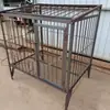 Jaula Grande con Acero Sólido Reforzado Espeso Jaula Soldada Desmontable para Granjas de Perros, Metabo