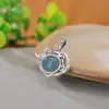 Pingente S999 Prata Pura Estilo Vintage Antigo Ovo de Cera Forma de Ovo Paz e Prosperidade para Mulheres, Pingente de Nicho e Diverso, Colar Tendência Nacional