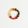 Venta Caliente Transfronteriza Pulsera de Cristal Natural de 12 Constelaciones Colgante de Piedra de Doce Estrellas Citrino Ágata Roja para Hombres y Mujeres