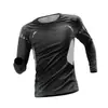 Camiseta Deportiva de Color Sólido de Manga Larga para Hombre, Ropa Interior de Secado Rápido, Capa Base, Top para Correr Primavera y Otoño, Baloncesto, Ciclismo, Alta Elasticidad, Fitness