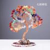 Árbol de la riqueza de grava de cristal natural, tejido a mano en varios estilos, adorno de escritorio para el hogar y la oficina.
