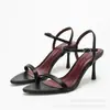 Nuevo Producto de Verano 2026: Tacones Altos de Punta Abierta para Mujer con una Sola Tira, Sandalias Sexy Versátiles que Adelgazan con Tira Trasera