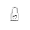 1.5cm aleación amor hueco cerradura simulación DIY equipaje llavero colgante joyería ferretería accesorios al por mayor
