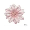 Decoraciones florales navideñas personalizadas, que incluyen esquejes de flor de Pascua para árboles de Navidad, flores navideñas doradas y plateadas transfronterizas, y flores navideñas artificiales