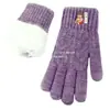 Guantes de Punto Reciclado RPET Europeos y Americanos, Protectores de Manos Jacquard Cálidos, Guantes Cepillados de Imitación Lana, Fábrica Personalizada