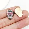 Joyas transfronterizas serie fantasma no muerto estampado de Halloween colgante de calavera pulsera de aleación colgante de llavero