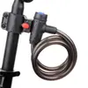Cadeado de Fio de Aço Cadeado de Bicicleta Cadeado de Fio de Aço para Bicicleta de Montanha Cadeado com Chave Anti-roubo Colorido com Suporte para Cadeado Equipamento de Ciclismo