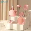 Botella Redonda con Tapa de 35ml para Base Líquida, Botella Redonda Plana de Vidrio para Esencia, Botella Vacía de Loción Cosmética para Venta al por Mayor